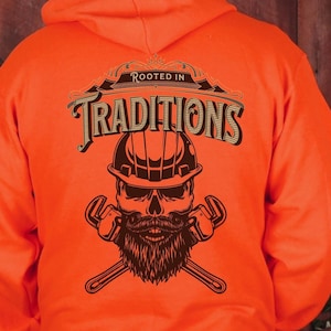 Plumber Pipefitter Hoodie: American Union Pride, Skilled Tradesman