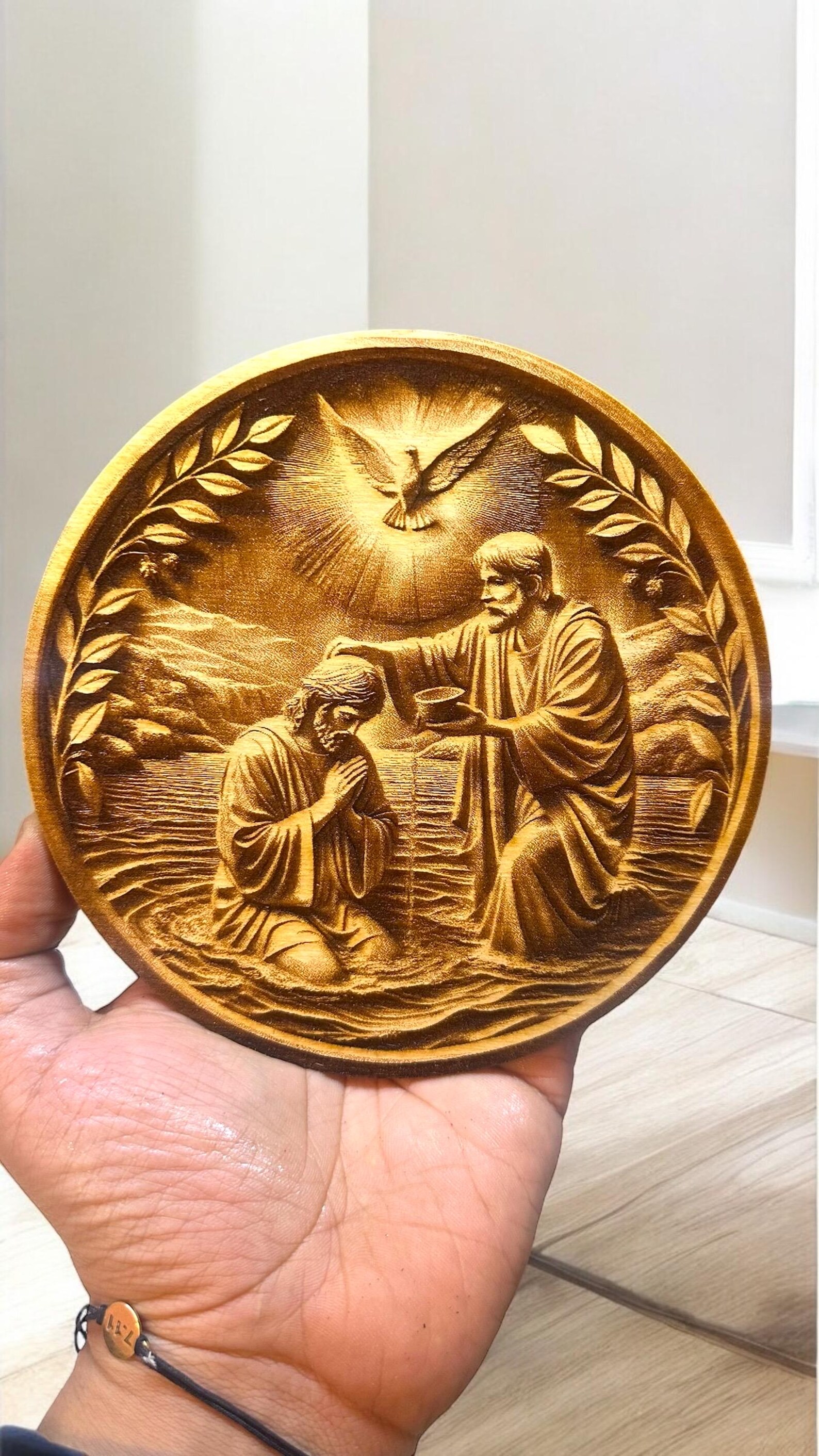 The Baptism of Jesus Christ With Saint John 3D Illusion Digital File ...