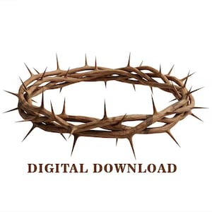 Doornenkroon, kruisiging van Jezus Christus 3D-illusie digitaal ontwerp voor lasergravure, gedetailleerde christelijke paashoutkunst. CO2, diode