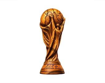 World Cup Trophy 3D Illusion Laser Engraving Design | Football Championship PNG | Soccer Fan Wood  File CO2, Diode, Glowforge, xtool
