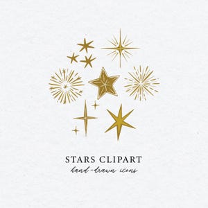 Iconos de estrellas, imágenes prediseñadas para invitaciones de boda, imágenes prediseñadas de estrellas sencillas, marcos de cintas, arte para celebraciones y fiestas.