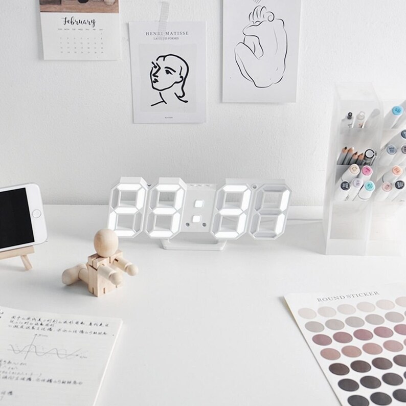 Cute Digital Clock Korean Aesthetic Indie Style Trending Tiktok Alarm ...