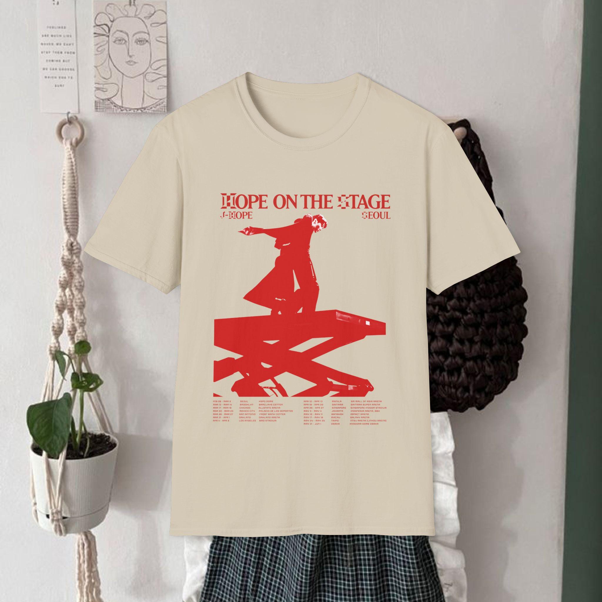 J-Hope On The Stage Tour 2025 TShirt, Jhope Shirt, BTS Tour