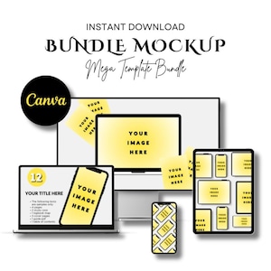 Mega Canva Template Bundle | 100 Editable Social Media Templates | Instant Download