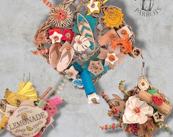 Seagrass Mat Shredders Parrot Toy | Safe bird toy