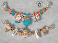 Parrot Balsa Banner | Holiday Bird Toy | Parrot Hanging toy
