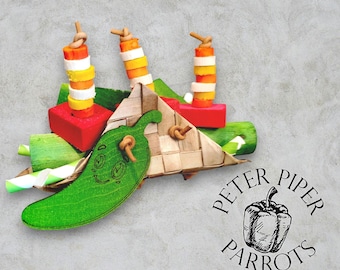 Taco Parrot Toy | Safe bird toy | Sola Parrot Toy
