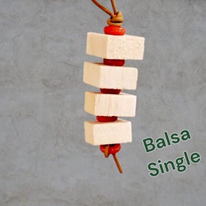 Chewer Parrot Toy | Natural Cork or Balsa Shredders | Safe Bird Foraging Toy image 7