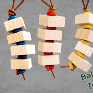 Chewer Parrot Toy | Natural Cork or Balsa Shredders | Safe Bird Foraging Toy image 3