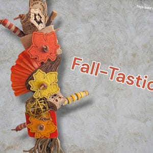 Seagrass Shredders Parrot Toy | Safe bird toy Fall-Tastic