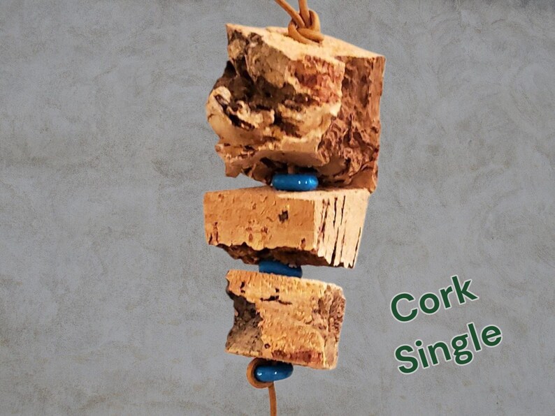 Chewer Parrot Toy | Natural Cork or Balsa Shredders | Safe Bird Foraging Toy image 8