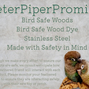 Chewer Parrot Toy | Natural Cork or Balsa Shredders | Safe Bird Foraging Toy image 10