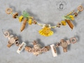 Parrot Balsa Banner | Holiday Bird Toy | Parrot Hanging toy