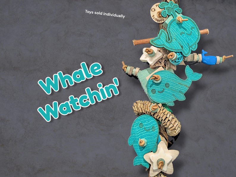 Seagrass Shredders Parrot Toy | Safe bird toy Whale Watchin