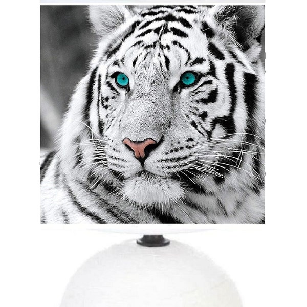 Lampe de chevet Tigre Blanc.