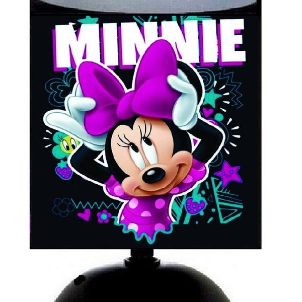 Lampe de chevet Minnie et Mickey.