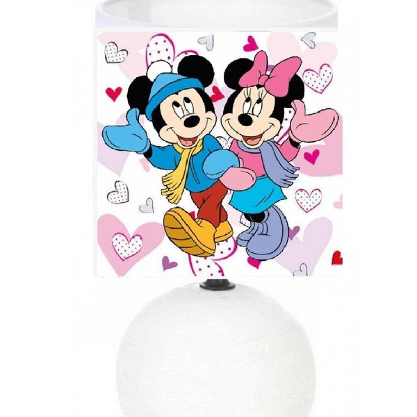 Lampe de chevet Minnie et Mickey.