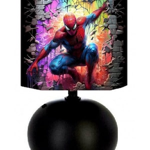 Avengers Spiderman bedside lamp.