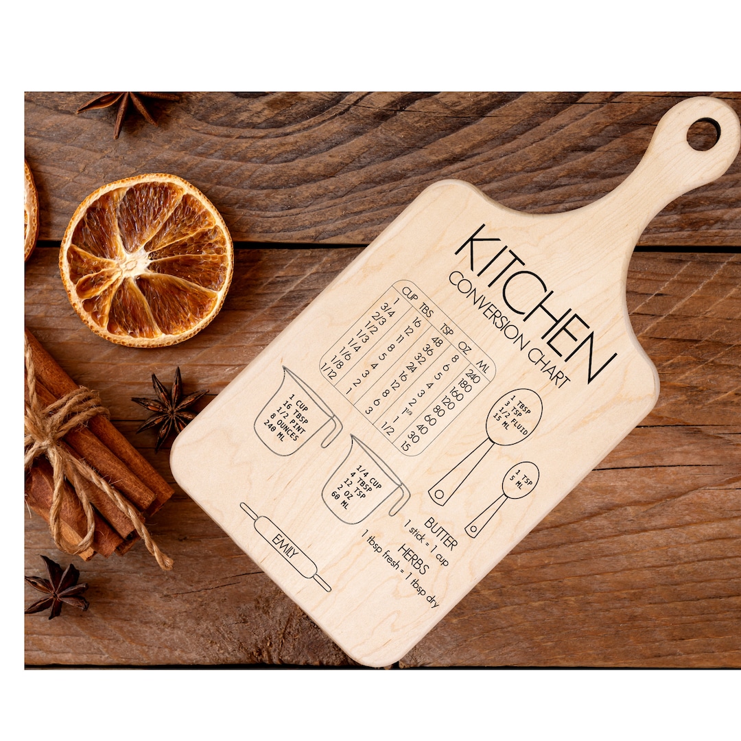 Engraving Cutting Board With Handlepersonalized Paddle Etsy