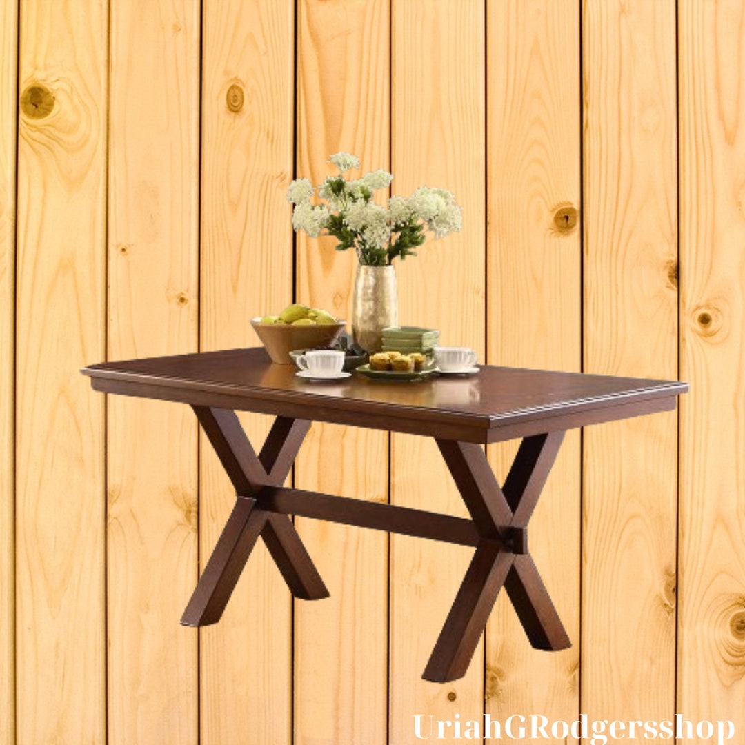 Maddox Dining Table Crossing. Etsy