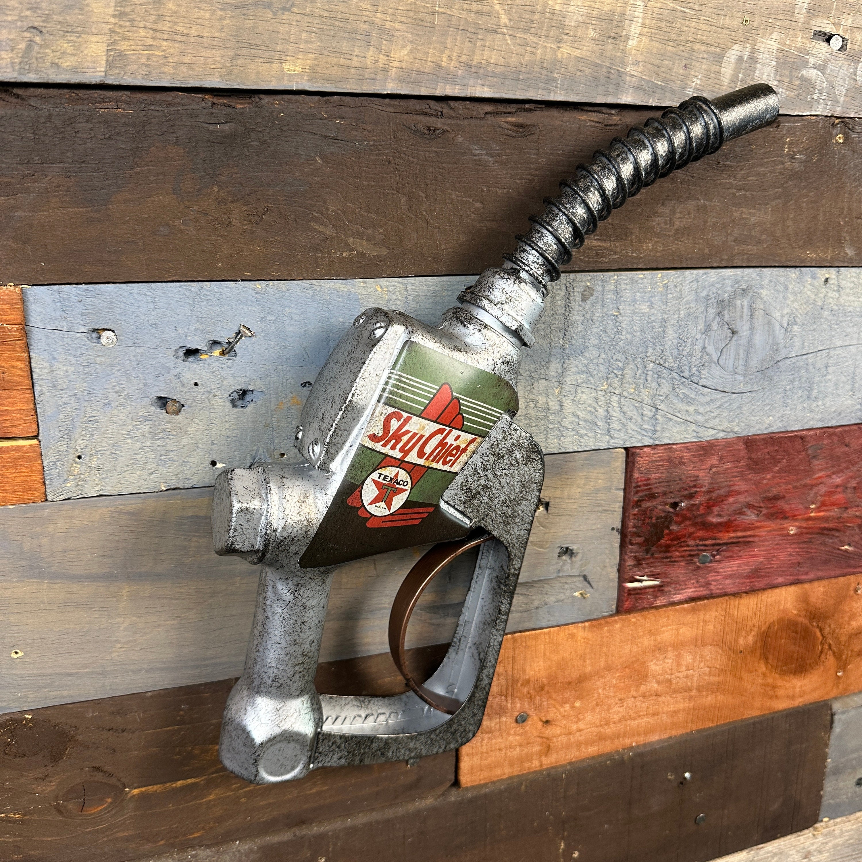 Texaco Sky Chief Gas Pump Nozzle Wall Decor With Retro Vintage Inspired ...