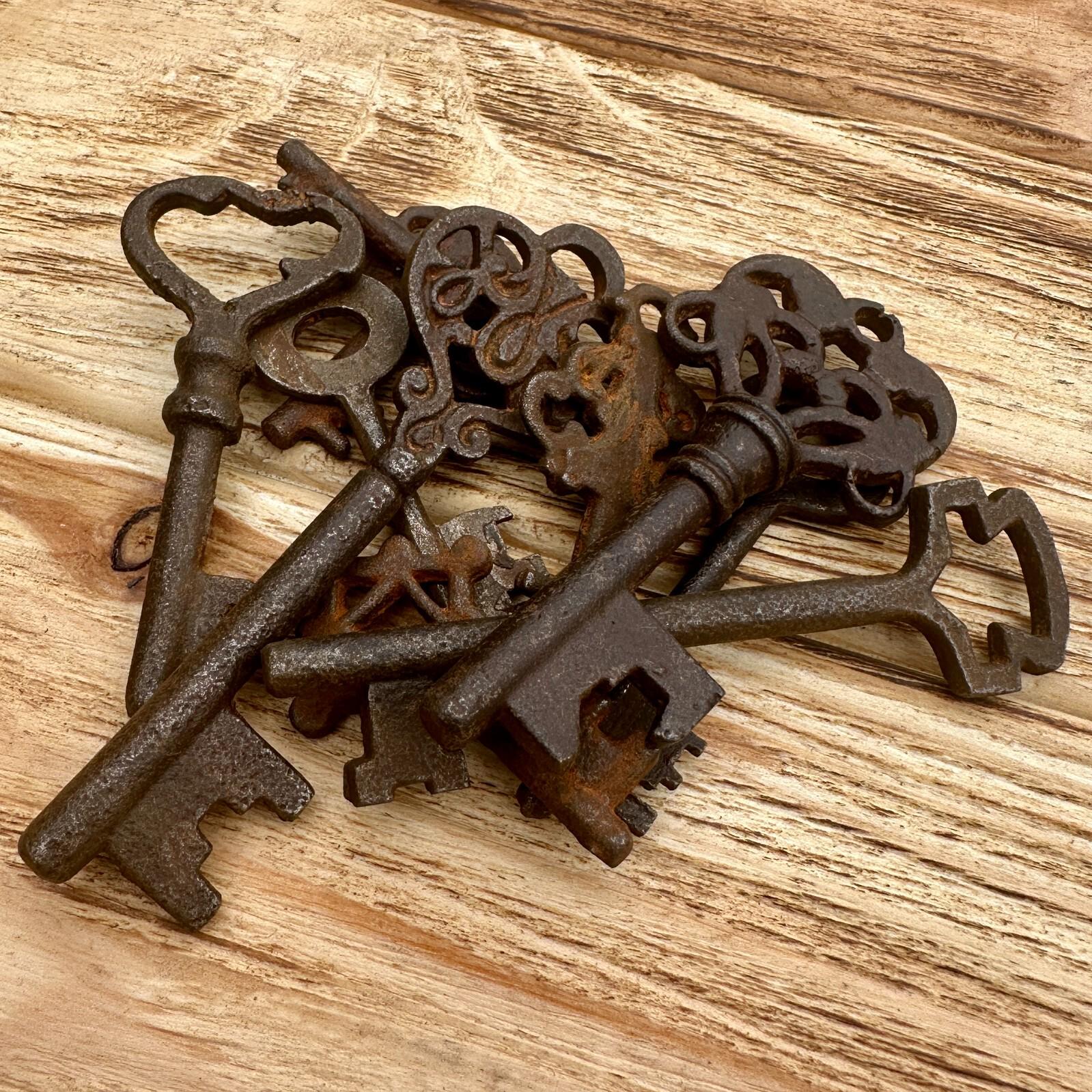 西洋骨董　アイアンキー Antique Style 19th Century Iron Skeleton Keys Vintage Reproduction