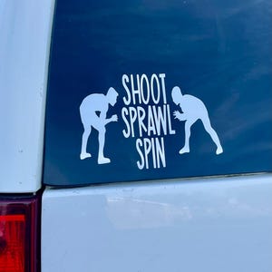 Wrestling decal, Wrestling sticker, wrestling mom, sports fan gifts, car decal, wrestling bumper sticker, wrestling, Wrestler decal