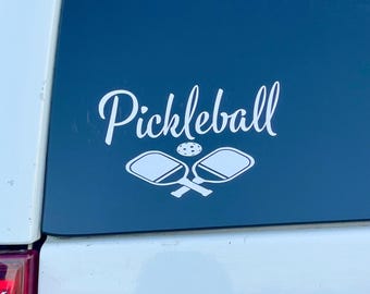 Pickleball Decal, Pickleball car decal, pickleball window sticker, pickleball bumper sticker