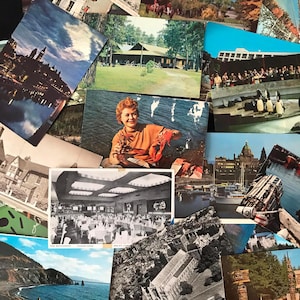 Canadian Post Card Lot (31 Cards in Lot) 1950s - 1980s Posted Stamped