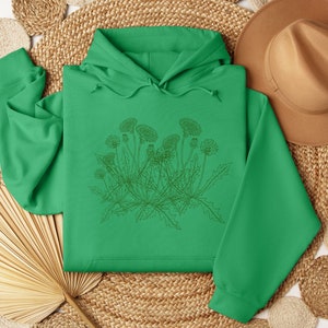 Flower Sweatshirt, Dandelion Sweatshirt, Wild Flower Sweatshirt, Floral Sweatshirt, Gift for Her, Gift for Him, Unisex Sweatshirt, Sweater