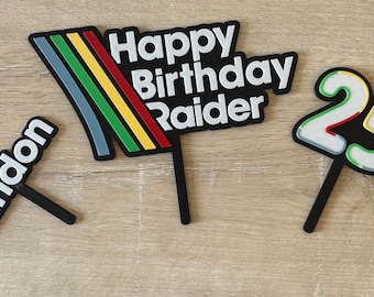 Arc Raiders Birthday Cake Topper, Custom Gamer Name & Age Party Decor