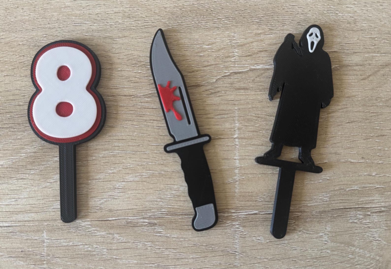 Scream Ramo Toppers Scream Ghostface Birthday Cake Topper – Horror Custom Age Decorations ...