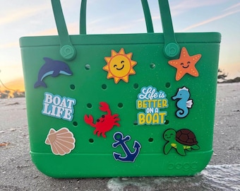 Ocean-Themed Bogg Bag Charms: 3D Printed PLA Accessories