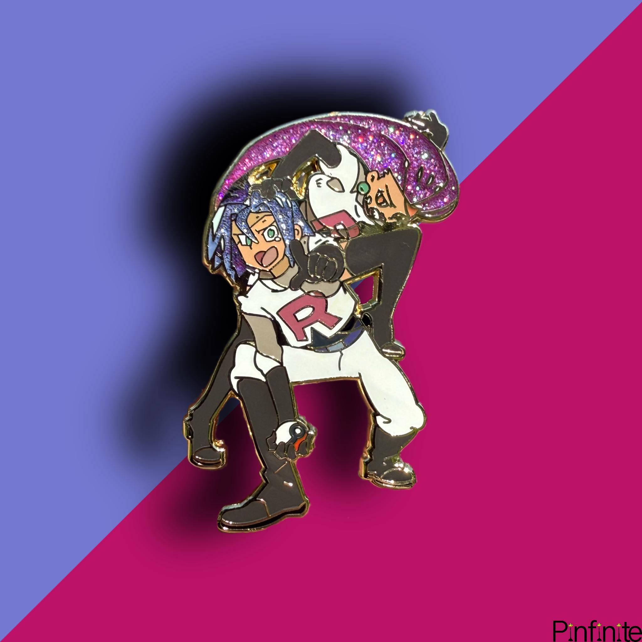 Stealing Team Rocket Trainers Hard Enamel Pin