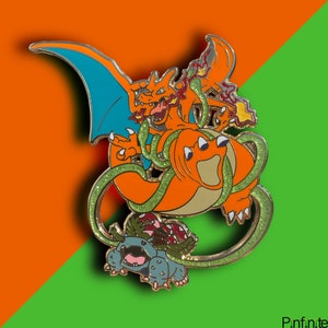 Charizard & Venasaur Hard Enamel Pin