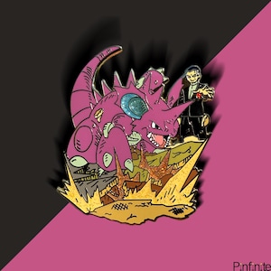 Nidoking & Giovanni Hard Enamel Pin