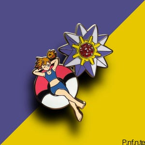 Starmie & Misty Trainer Gallery Hard Enamel Pin