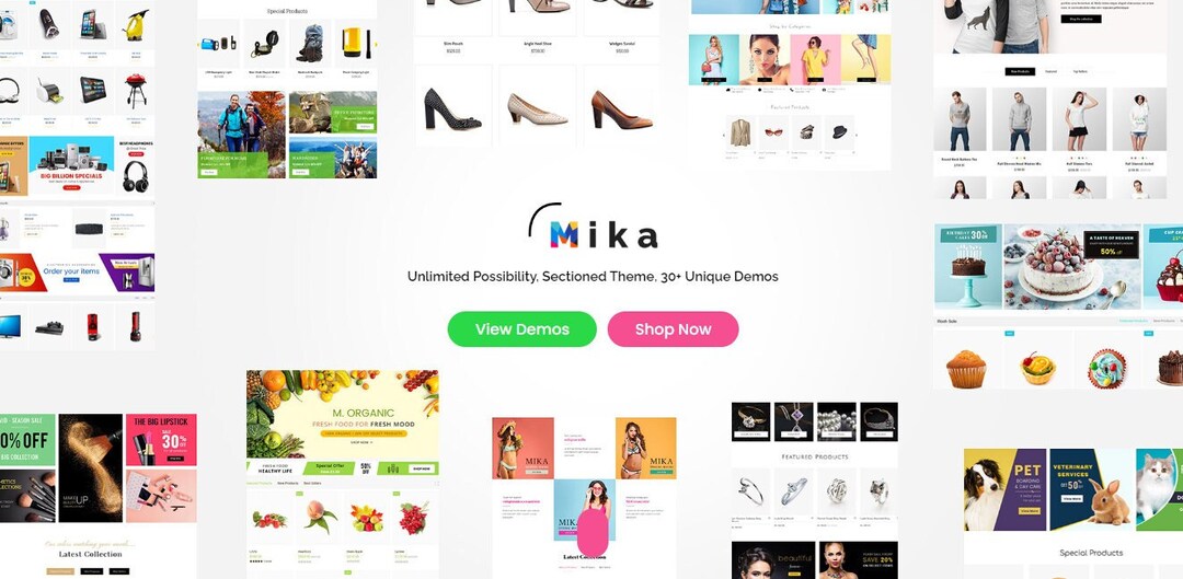 Multipurpose Shopify Theme With 30 Demos No Coding Required the ...