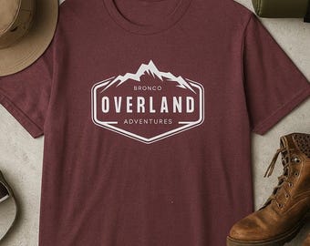 Bronco Overland Adventure Shirt | 4x4 Outdoor T-Shirt | Off Road Unisex Adventure Tee- Fathers Day gift