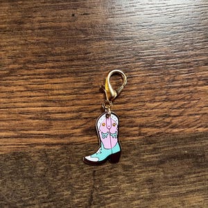 Cowgirl boot keychain