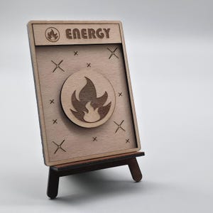 Energy Pokemon TCG Card SVG/Ai/DXF | 11 Fan-Made Wooden Trading Card Design | Laser Cut Engraving Digital Files Download