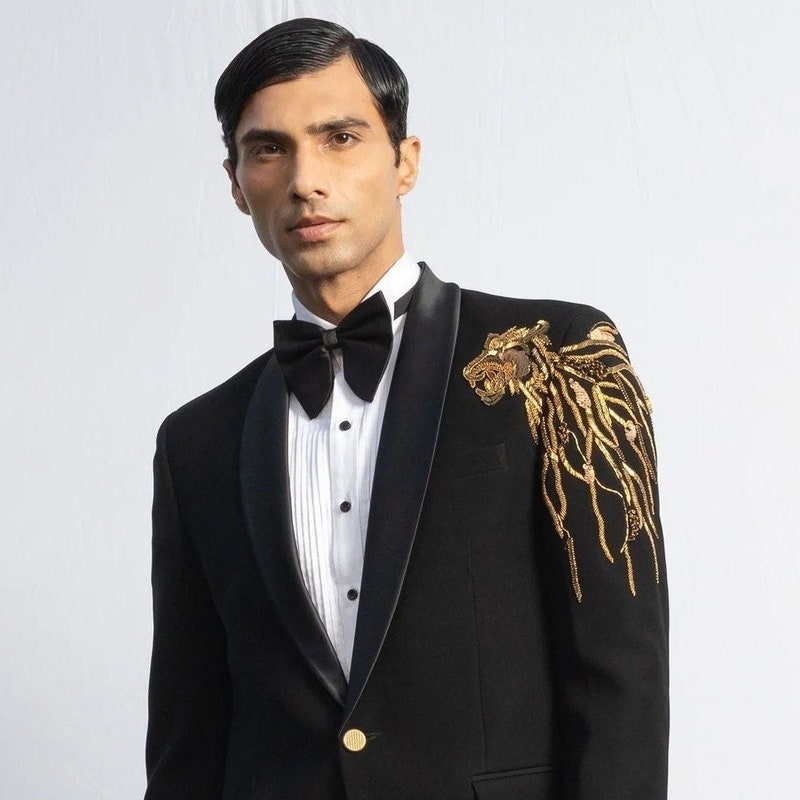 Rose Gold Suit - Rose Gold Tuxedo With Bowtie Including Pants main image 0