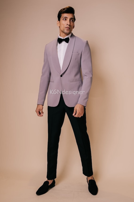 Black and lavender tuxedo best sale