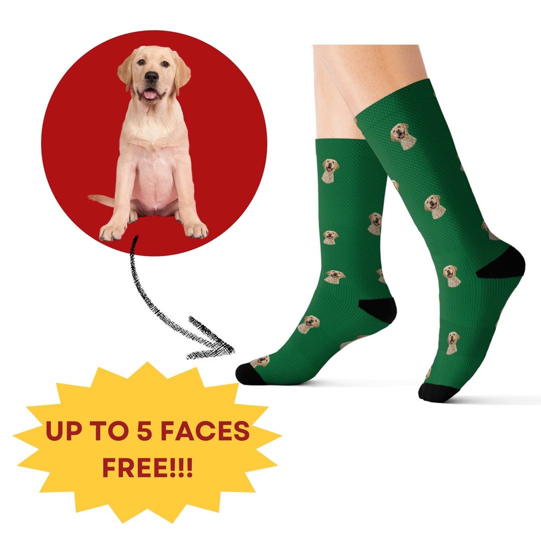 Custom Pet Socks With Photo, Customized Pet Socks, Personalized Socks