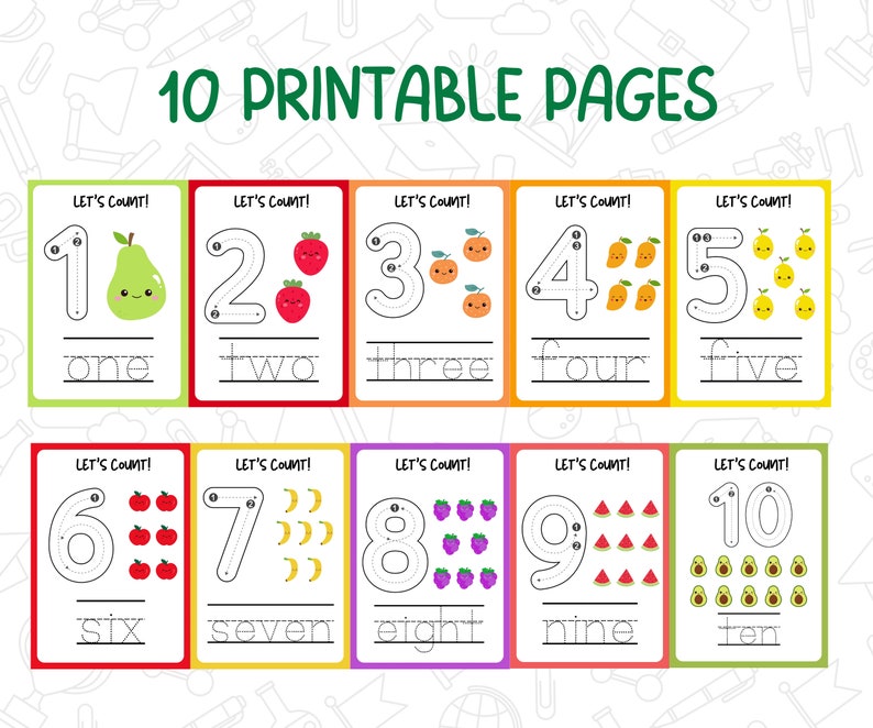 Numbers Tracing Worksheet for Kids 123 Tracing and Coloring Pages