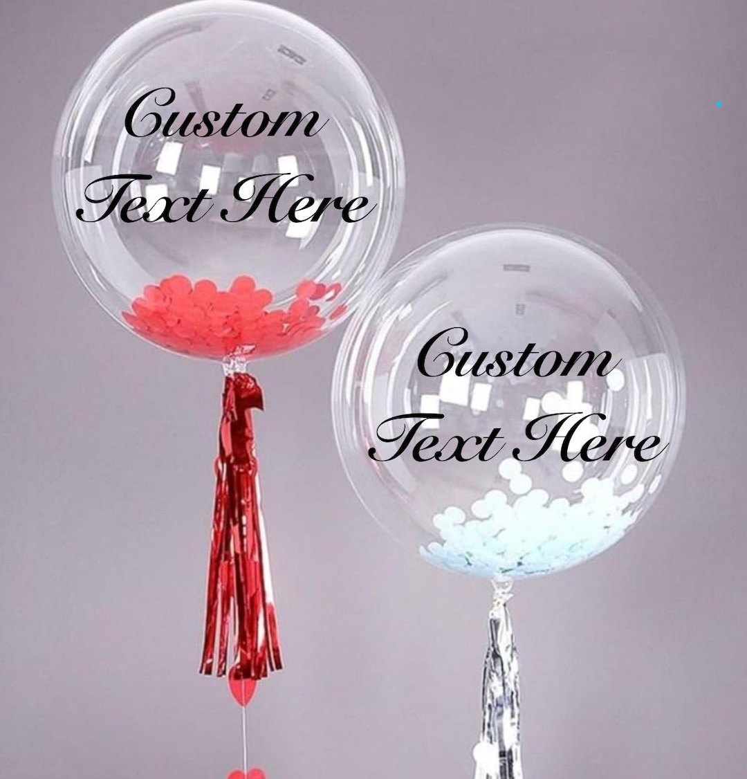 Custom Clear Balloon With Personalized Text | Vinyl Decal for Parties ...