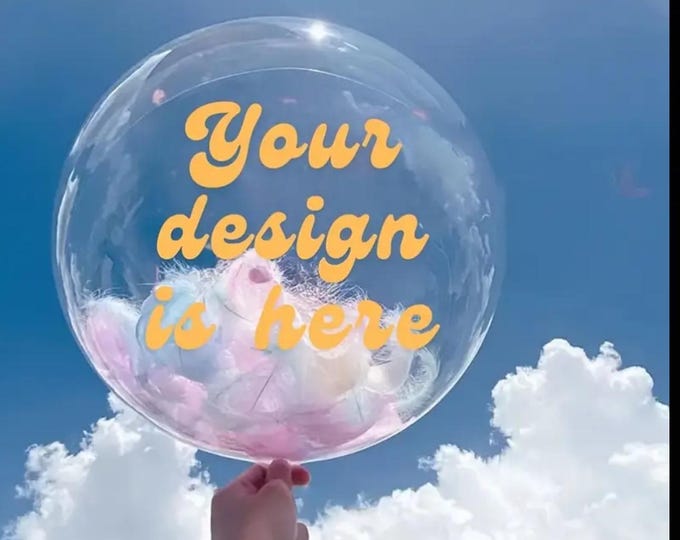 Featured listing image: Custom Vinyl Balloon Decals: Personalized Party & Wedding Decor