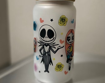 Jack the Skellinton Libbey Frosted Cup