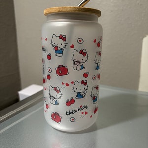 Hello Kitty,Sanrio Frosted 16oz Libbey Cup