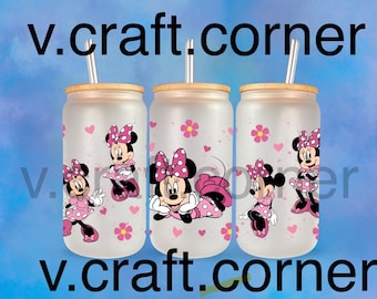 Minnie Mouse  Glass Libbey Cup
